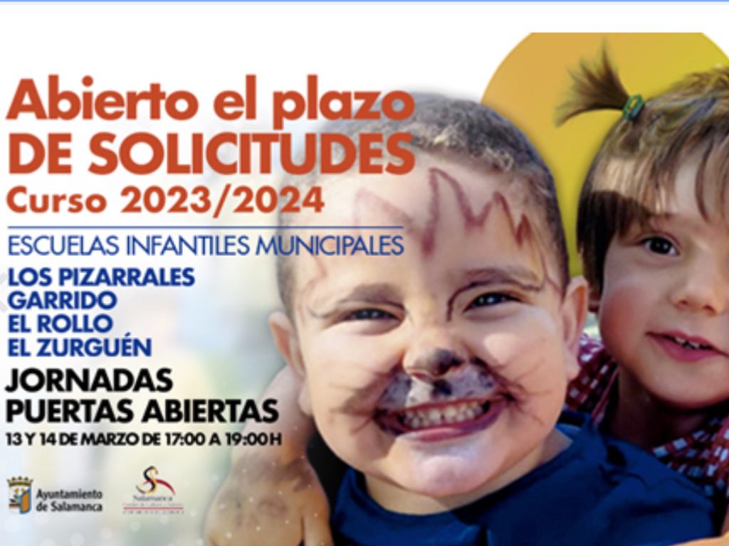 Cartel solicitud plazo escuelas municipales Salamanca