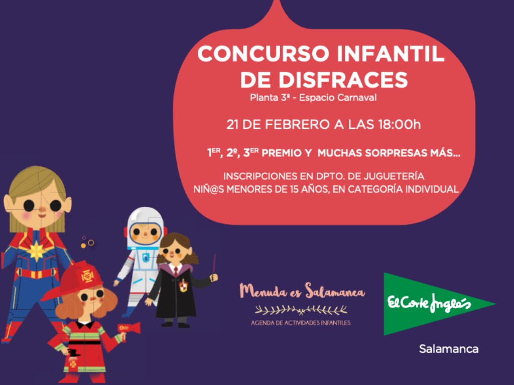 Concurso de disfraces Carnaval 2023 en El Corte Inglés Salamanca