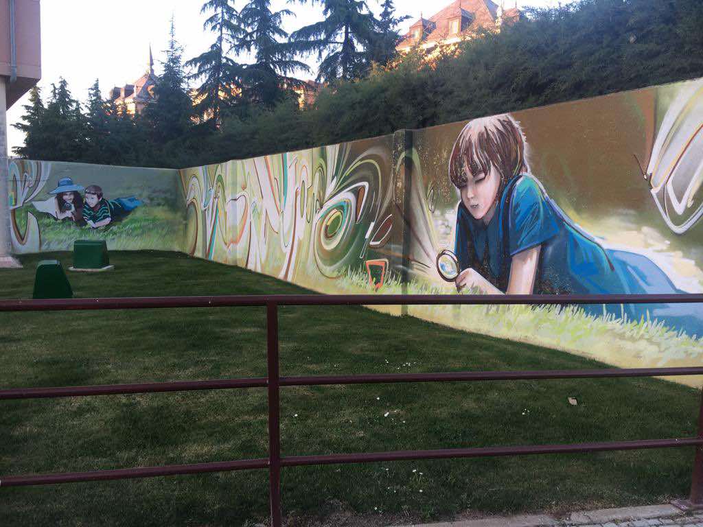 En lo pequeño. ruta de Murales en Santa Marta de Tormes, Salamanca