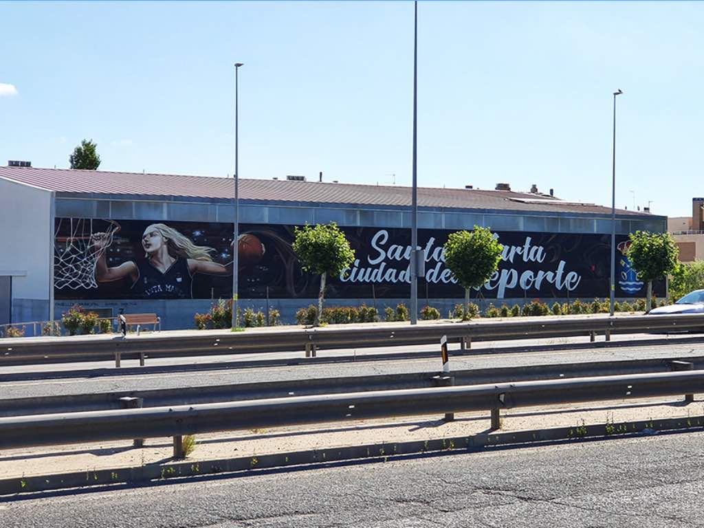 Espíritu deportivo. Ruta de Murales en Santa Marta de Tormes, Salamanca 