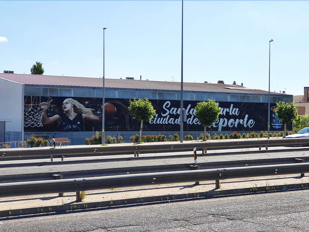 Espíritu deportivo. Ruta de Murales en Santa Marta de Tormes, Salamanca 
