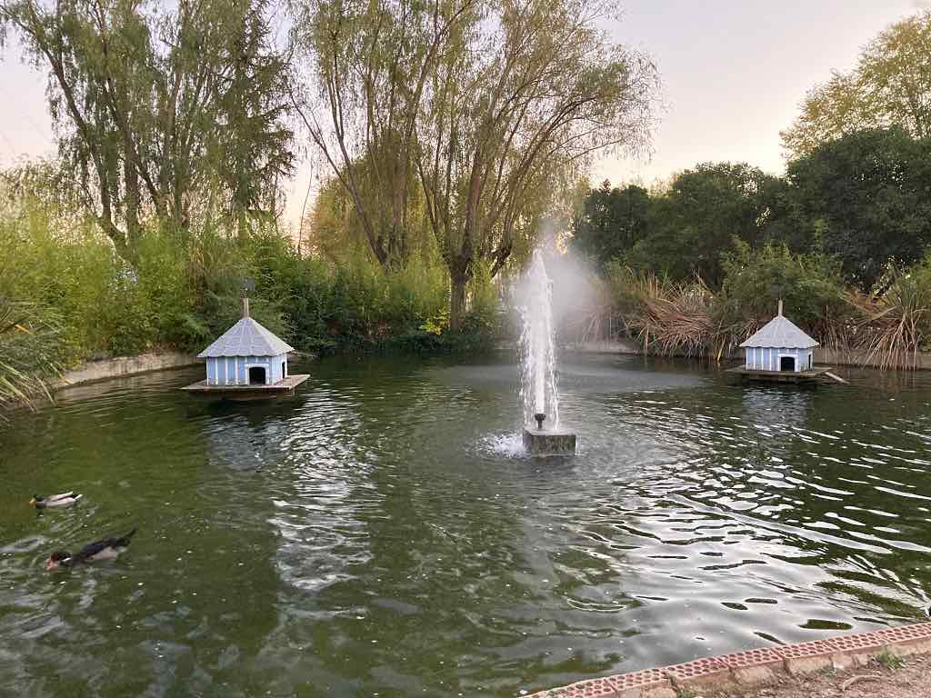 Estanque en el Parque de los Jesuitas en Salamanca