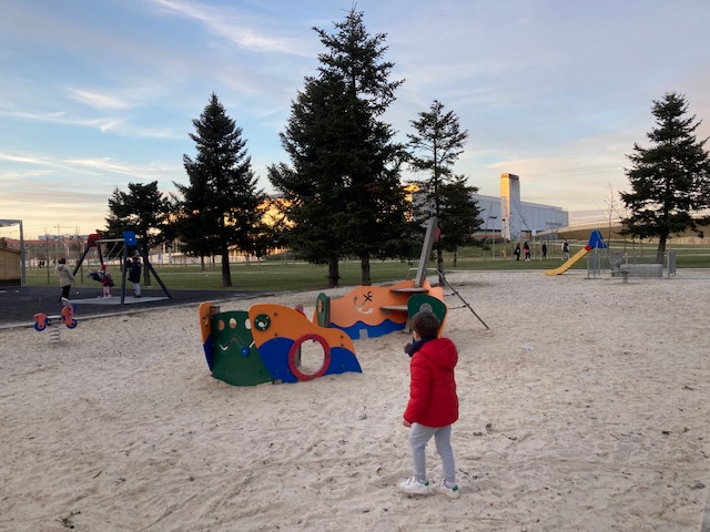 Zona de ocio infantil en la Ciudad Deportiva de La Aldehuela en Salamanca