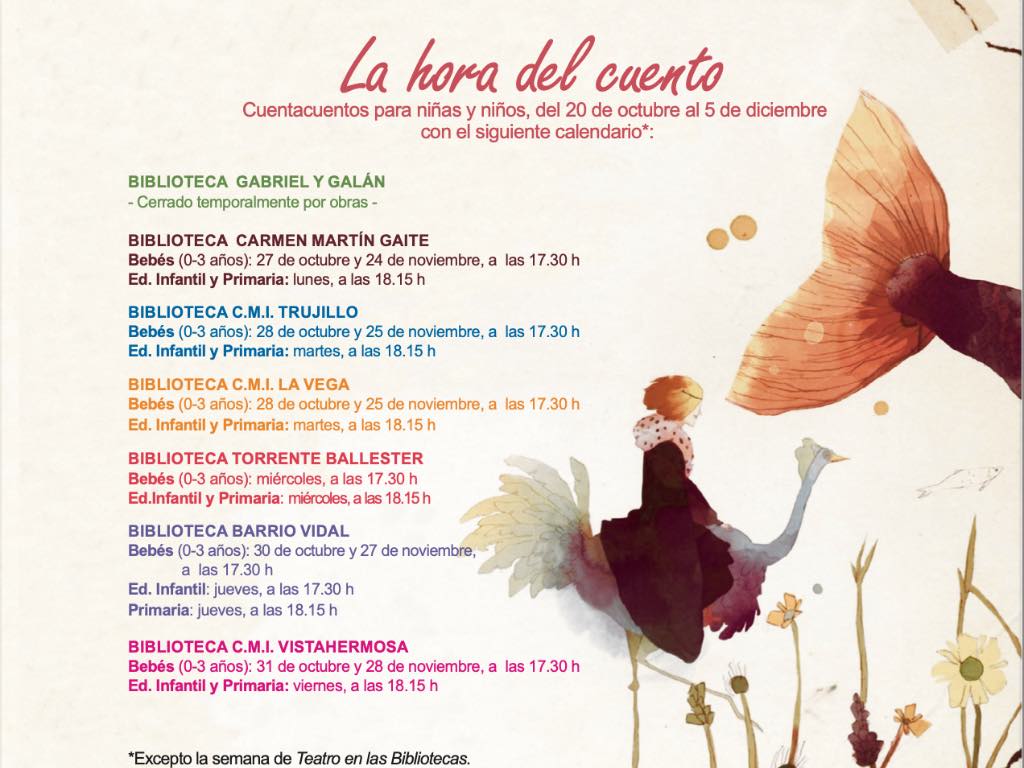 La hora del cuento oct dic 2025