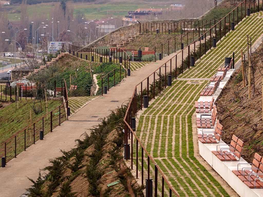 Vista desde la Ladera de San Vicente. Espacio arqueológico en Salamanca