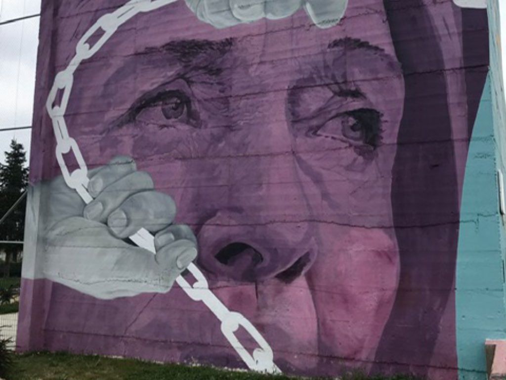 Paseo Alcalde José Sánchez. Ruta de Murales en Santa Marta de Tormes, Salamanca