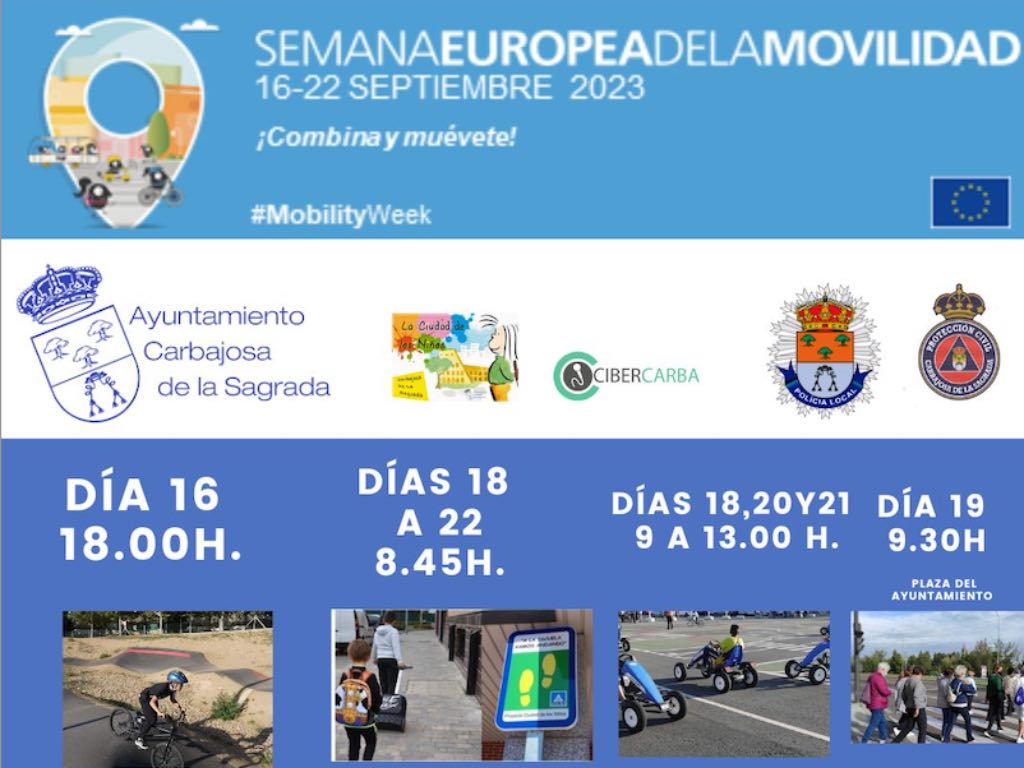 Semana de la Movilidad 2023 en Carbajosa, Salamanca