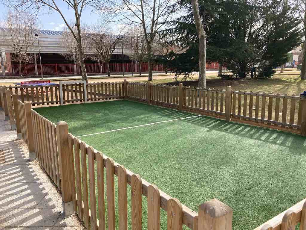 Campo de fútbol en el Parque Wurzburg en Salamanca